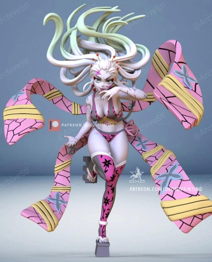 鬼灭之刃 堕姬 Daki 3D打印图纸